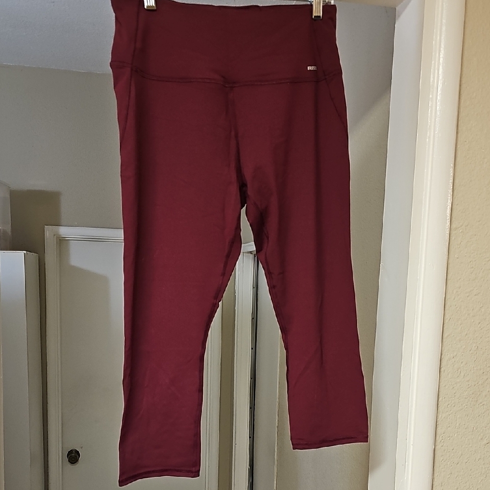 RBX Red Capri Pants Athletic Performance. Tote 6